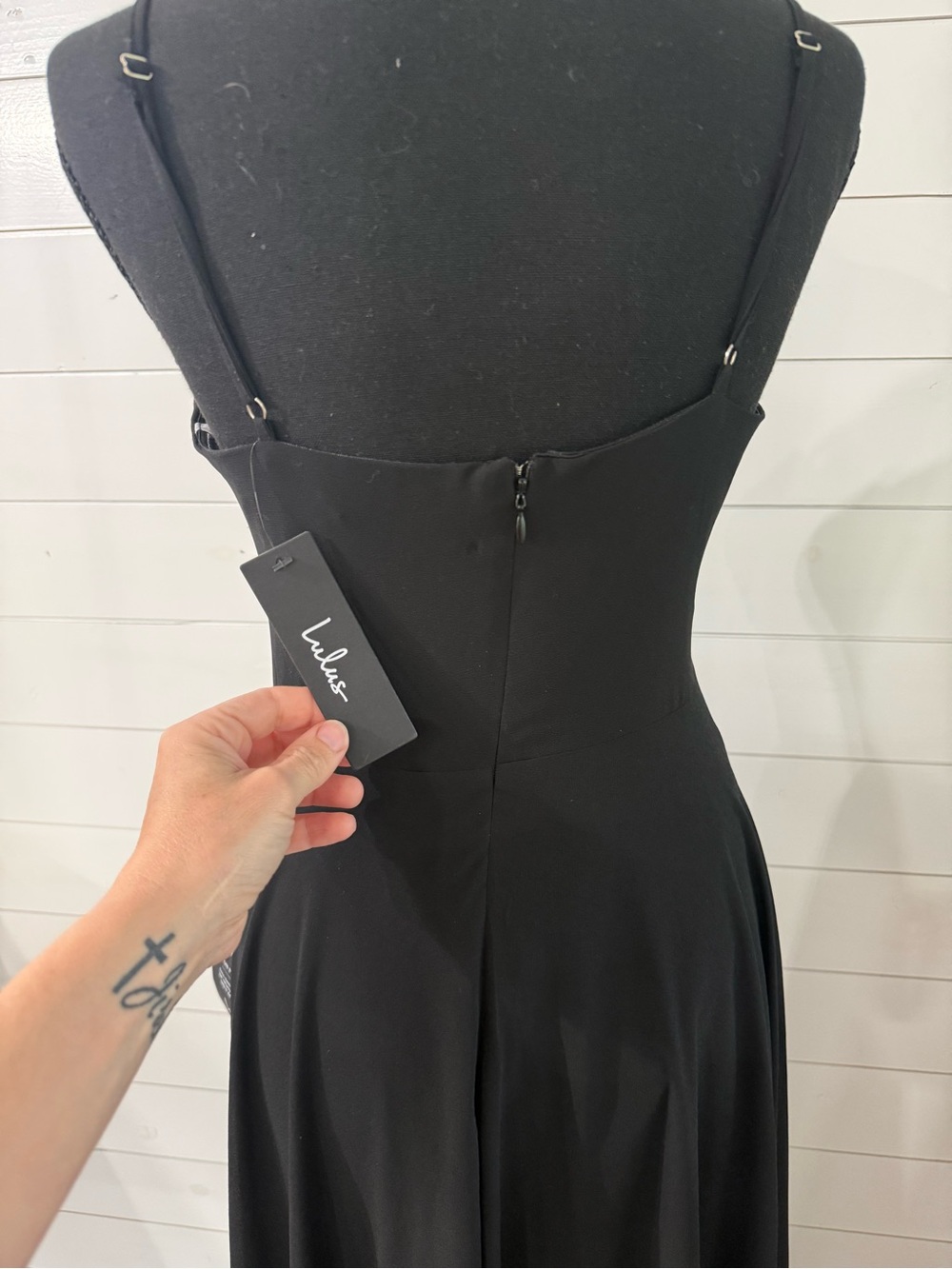 Lulus Cause For Commotion Black Maxi Dress Small Pleated Bustier Formal NWT - Picture 7 of 13